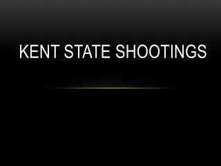 Kent State Shootings