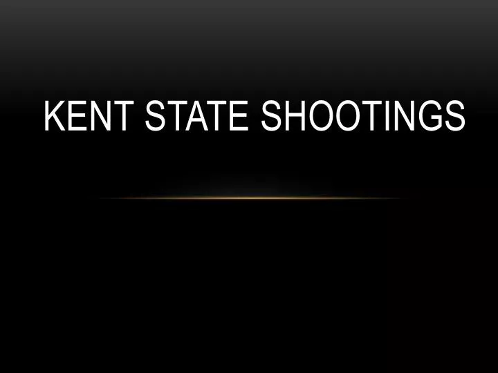 kent state shootings