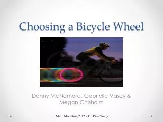Choosing a Bicycle Wheel