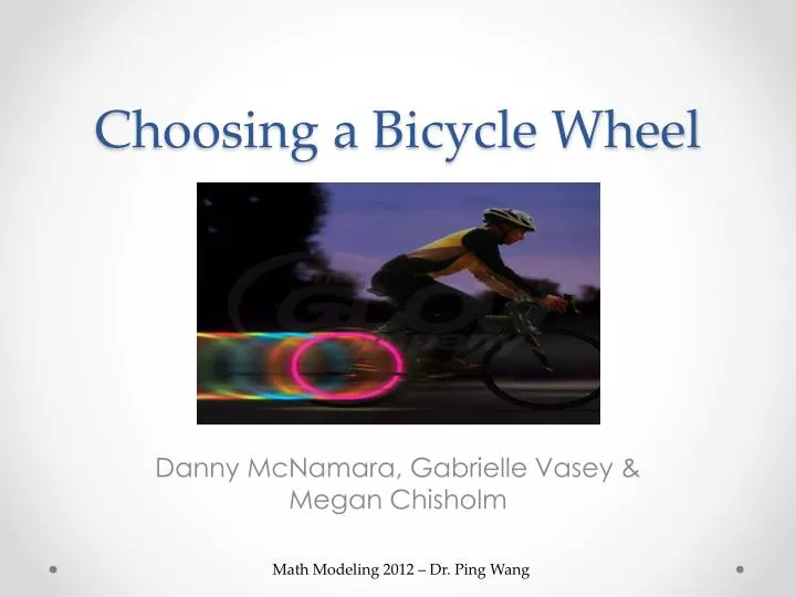 choosing a bicycle wheel