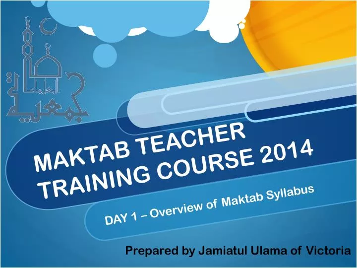 maktab teacher training course 2014