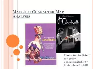 Macbeth Character Map Analysis