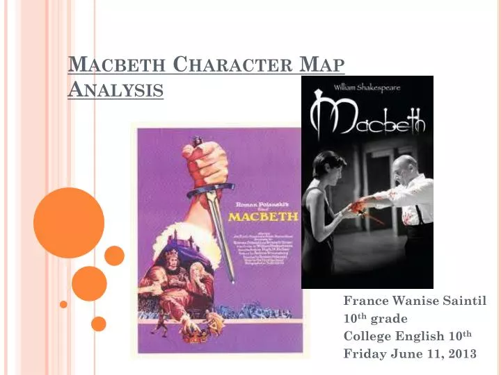 macbeth character map analysis