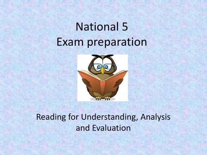 national 5 exam preparation