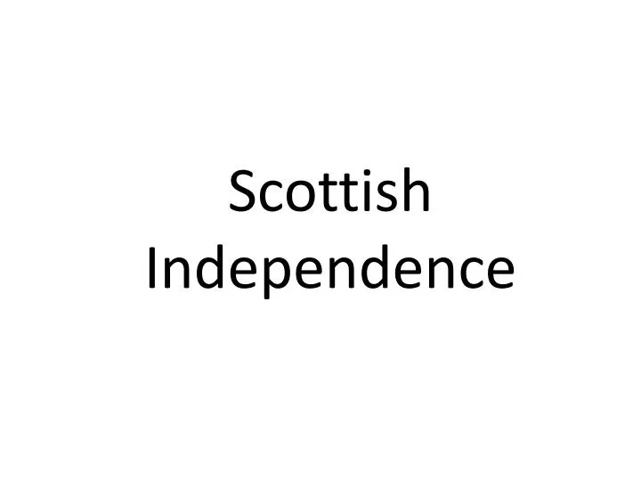 scottish independence