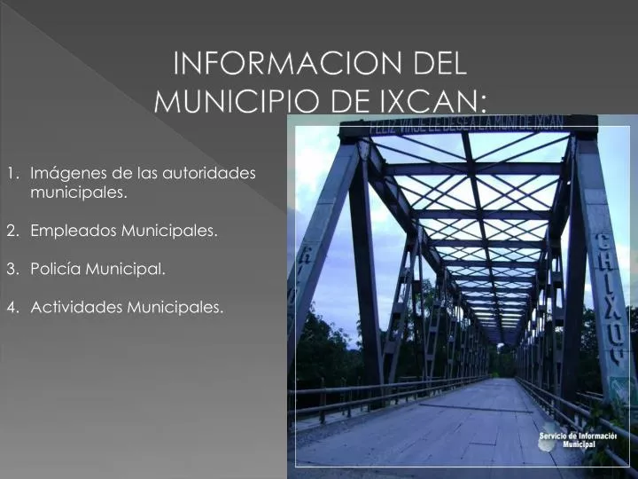informacion del municipio de ixcan
