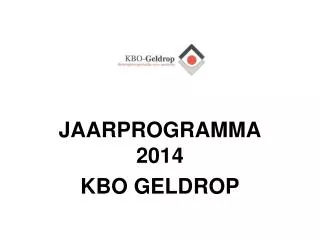 jaarprogramma 2014 kbo geldrop