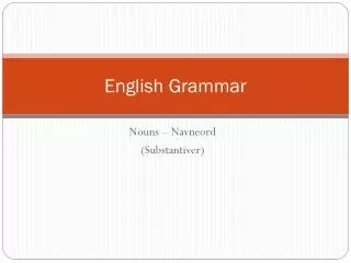 English Grammar