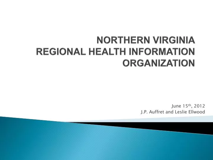 northern virginia regional health information organization