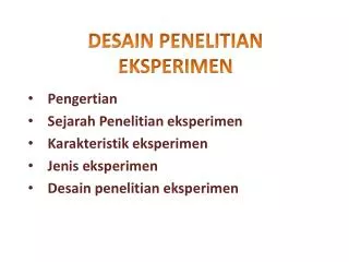 desain penelitian eksperimen