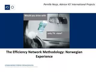 The Efficiency Network Methodology : Norwegian Experience