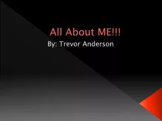 all about me