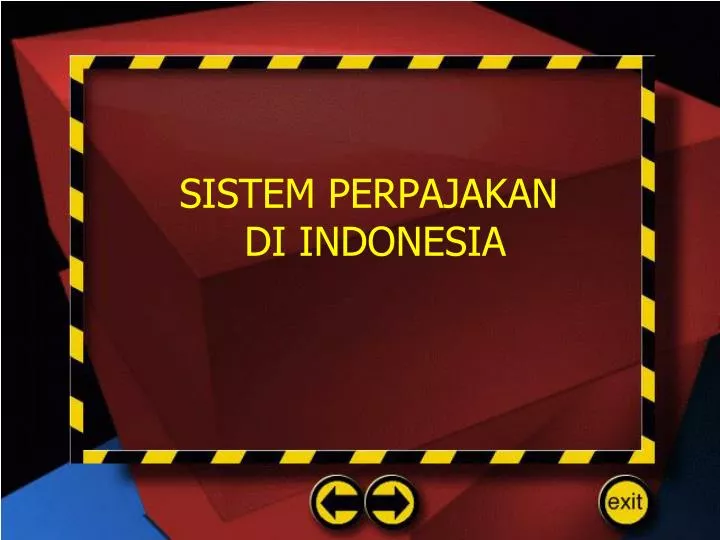 sistem perpajakan di indonesia