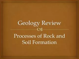 Geology Review