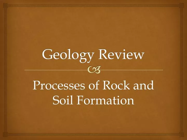 geology review