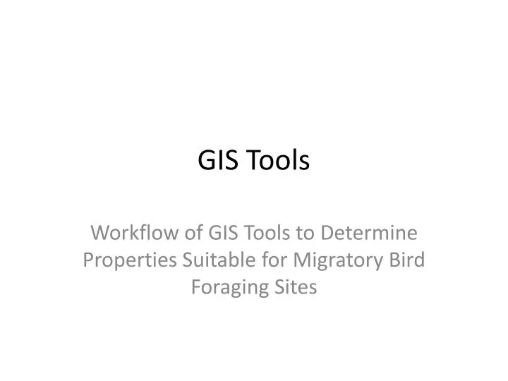 gis tools
