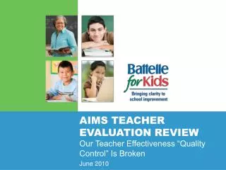 AIMS Teacher Evaluation Review