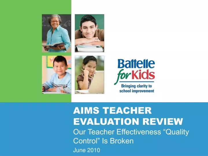 aims teacher evaluation review