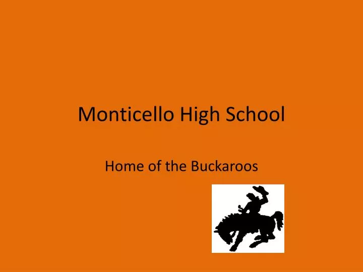 monticello high school