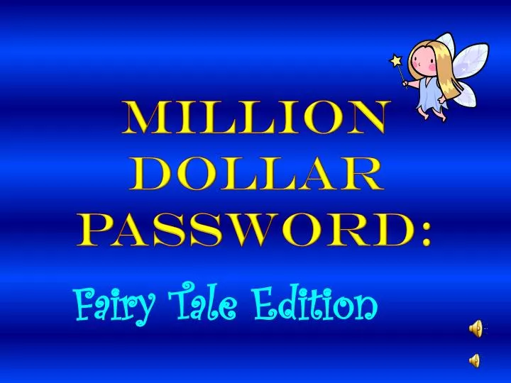 million dollar password