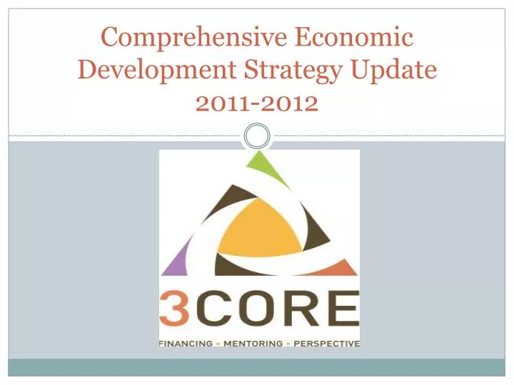 comprehensive economic development strategy update 2011 2012