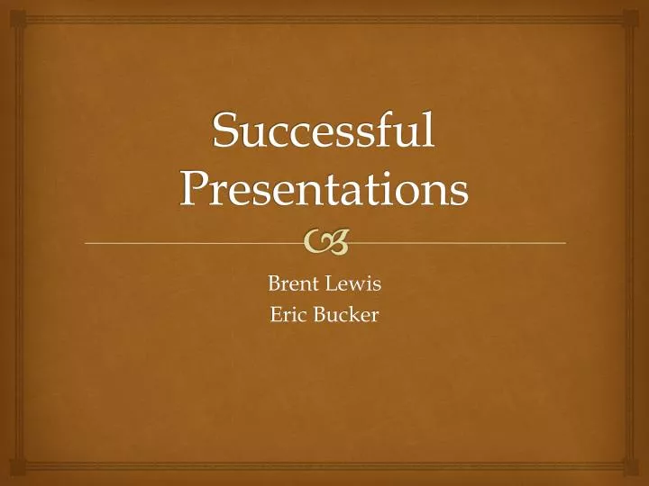 successful presentations