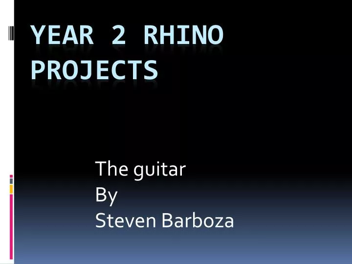 the guitar by steven barboza