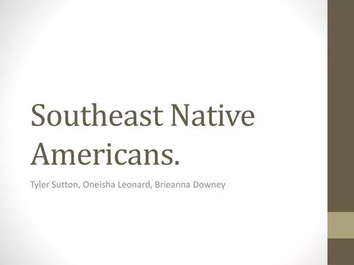 southeast native americans