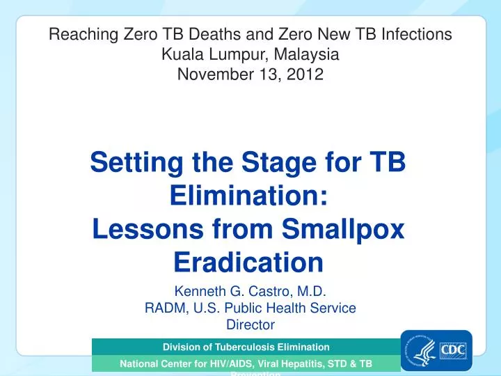setting the stage for tb elimination lessons from smallpox eradication