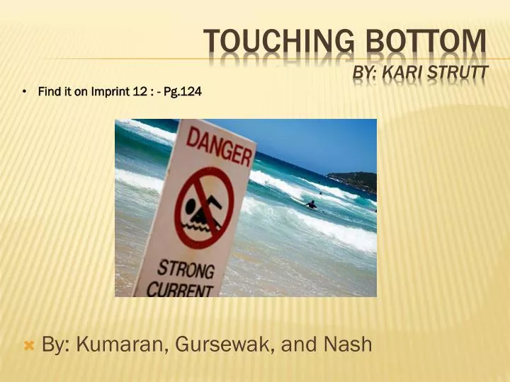 touching bottom by kari strutt