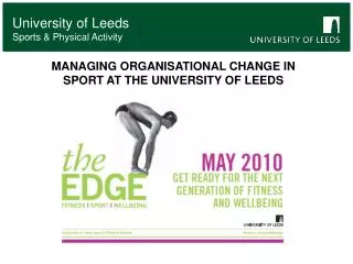 University of Leeds Sports &amp; Physical Activity
