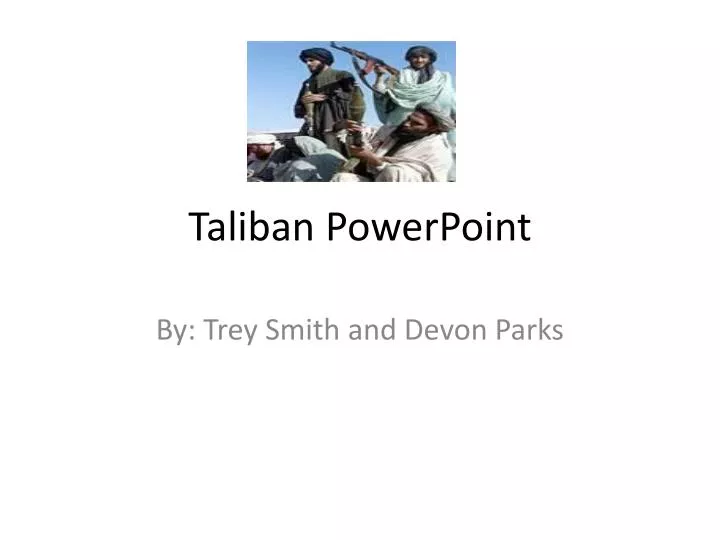 taliban powerpoint