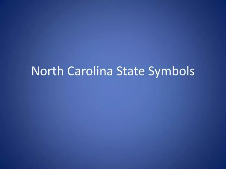 north carolina state symbols