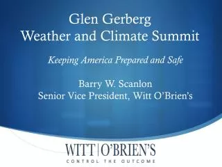 Glen Gerberg Weather and Climate Summit