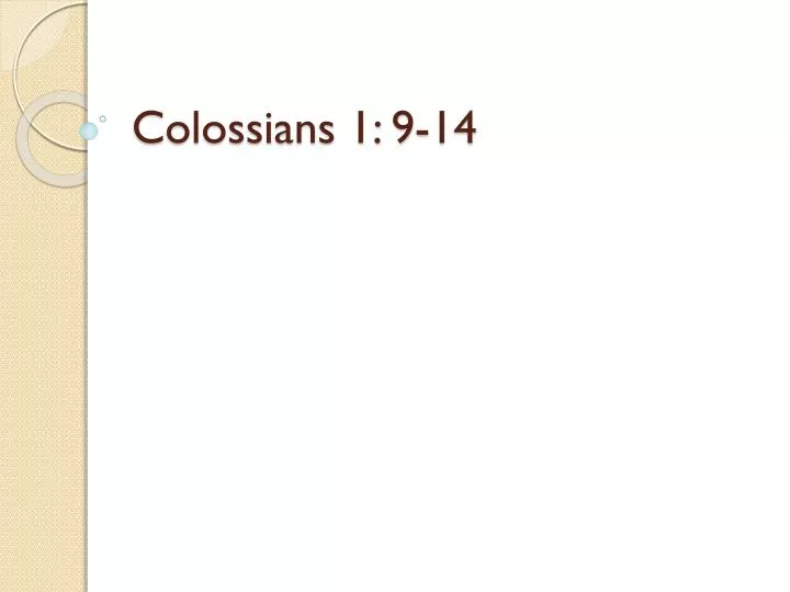 colossians 1 9 14