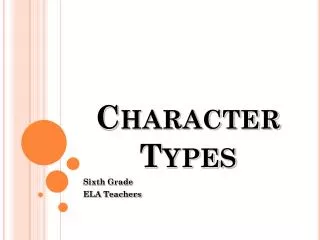 Character Types
