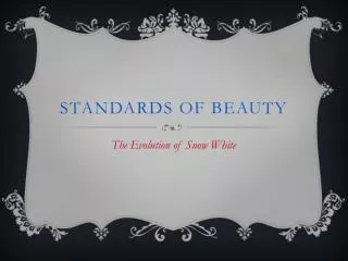 Standards of beauty