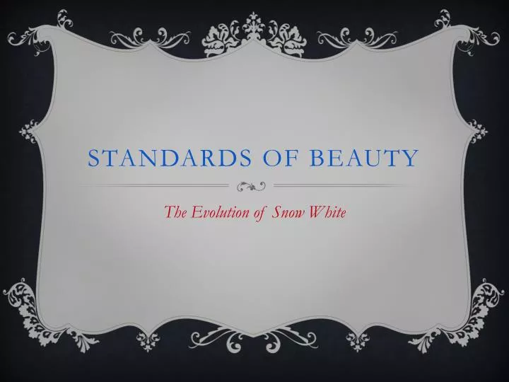 standards of beauty