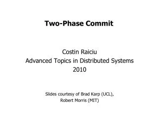 Two-Phase Commit