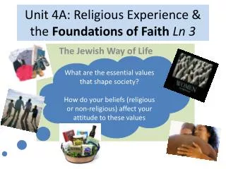 Unit 4A: Religious Experience &amp; the Foundations of Faith Ln 3