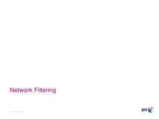 Network Filtering