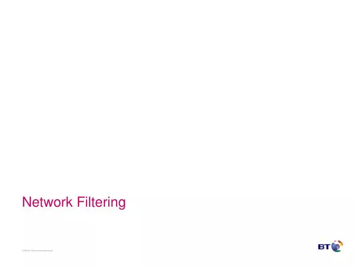 network filtering
