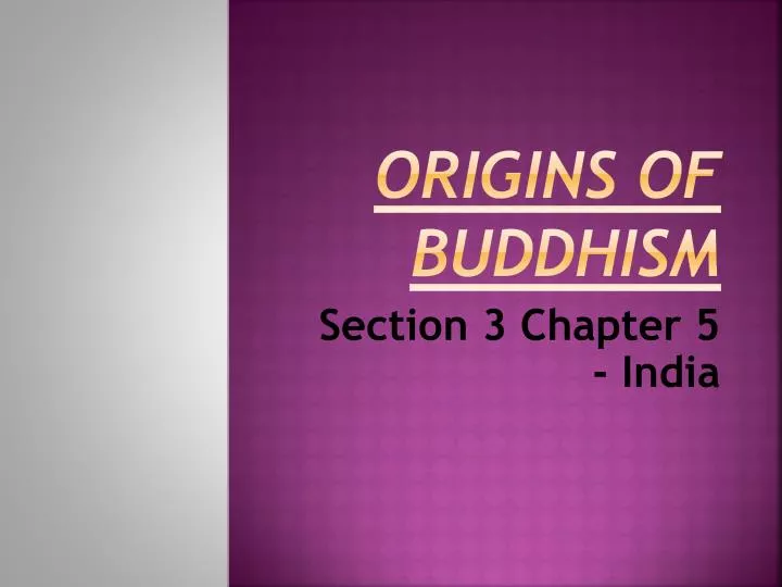 origins of buddhism
