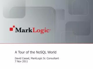 A Tour of the NoSQL World
