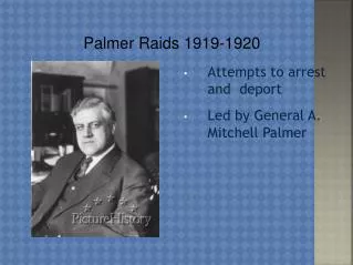 Palmer Raids 1919-1920