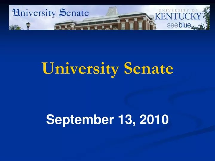 university senate