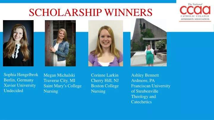 scholarship winners