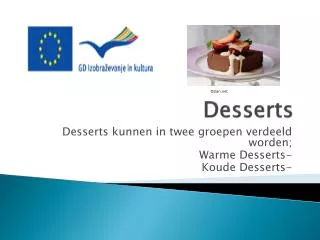 desserts