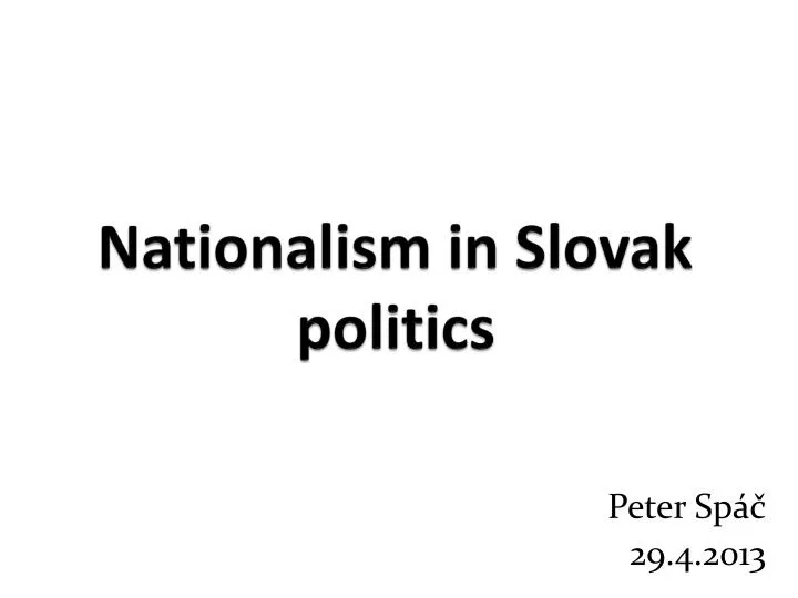 nationalism in slovak politics