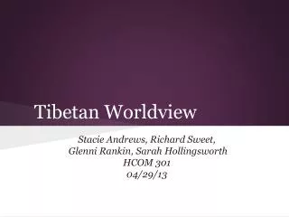 Tibetan Worldview